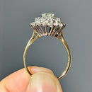 Vintage 1970s Diamond Daisy Cluster Ring in 18ct Yellow Gold (Approx. 2.25cts)