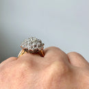 Vintage 1970s Diamond Daisy Cluster Ring in 18ct Yellow Gold (Approx. 2.25cts)