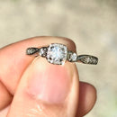 H. Samuel (Discontinued) 0.33ct Diamond Twist Ring in 9ct White Gold