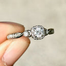 H. Samuel (Discontinued) 0.33ct Diamond Twist Ring in 9ct White Gold
