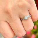 H. Samuel (Discontinued) 0.33ct Diamond Twist Ring in 9ct White Gold