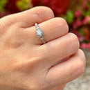 H. Samuel (Discontinued) 0.33ct Diamond Twist Ring in 9ct White Gold