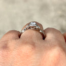 H. Samuel (Discontinued) 0.33ct Diamond Twist Ring in 9ct White Gold