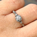 H. Samuel (Discontinued) 0.33ct Diamond Twist Ring in 9ct White Gold