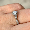 H. Samuel (Discontinued) 0.33ct Diamond Twist Ring in 9ct White Gold
