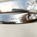 18ct White Gold Princess Cut Diamond Channel Set Half Eternity Ring 0.52ct