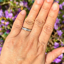 18ct White Gold Princess Cut Diamond Channel Set Half Eternity Ring 0.52ct