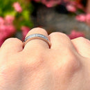 18ct White Gold Princess Cut Diamond Channel Set Half Eternity Ring 0.52ct