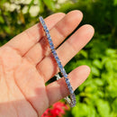 Tanzanite Sterling Silver Tennis Bracelet