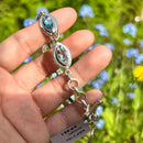 Sky Blue Topaz Sterling Silver Bracelet (Adjustable Length)