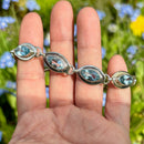 Sky Blue Topaz Sterling Silver Bracelet (Adjustable Length)