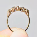 Antique Old Mine Cut Diamond Half Hoop Engagement Ring in 18ct Yellow Gold (Approx. 1.06ct)