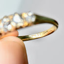 Antique Old Mine Cut Diamond Half Hoop Engagement Ring in 18ct Yellow Gold (Approx. 1.06ct)