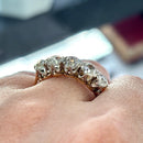 Antique Old Mine Cut Diamond Five-Stone Ring in 18ct Yellow Gold & Platinum (Approx. 2.35ct)