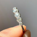 Antique Old European Cut Diamond Platinum Five-Stone Ring - Approx. 1.00ct