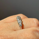 Antique Old European Cut Diamond Platinum Five-Stone Ring - Approx. 1.00ct