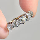 Antique Old Mine Cut Diamond Five-Stone Ring in 18ct Yellow Gold & Platinum (Approx. 2.35ct)