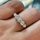 Antique Old European Cut Diamond Platinum Five-Stone Ring - Approx. 1.00ct