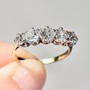 Antique Old Mine Cut Diamond Five-Stone Ring in 18ct Yellow Gold & Platinum (Approx. 2.35ct)