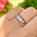 Antique Old European Cut Diamond Platinum Five-Stone Ring - Approx. 1.00ct