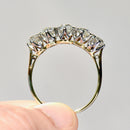 Antique Old Mine Cut Diamond Five-Stone Ring in 18ct Yellow Gold & Platinum (Approx. 2.35ct)