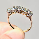Antique Old Mine Cut Diamond Five-Stone Ring in 18ct Yellow Gold & Platinum (Approx. 2.35ct)