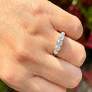 Antique Old European Cut Diamond Platinum Five-Stone Ring - Approx. 1.00ct