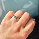 Channel Set Diamond Band in 9ct White Gold (Approx. 0.15ct Diamonds, 5mm Wide)