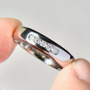 Channel Set Diamond Band in 9ct White Gold (Approx. 0.15ct Diamonds, 5mm Wide)