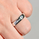 Channel Set Diamond Band in 9ct White Gold (Approx. 0.15ct Diamonds, 5mm Wide)