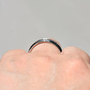 Channel Set Diamond Band in 9ct White Gold (Approx. 0.15ct Diamonds, 5mm Wide)