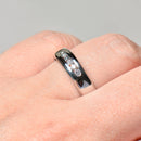 Channel Set Diamond Band in 9ct White Gold (Approx. 0.15ct Diamonds, 5mm Wide)