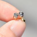Bezel/Rub-Over Set Diamond Stud Earrings 18ct Yellow Gold (approx. 0.22ct)
