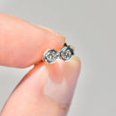 Bezel/Rub-Over Set Diamond Stud Earrings 18ct Yellow Gold (approx. 0.22ct)