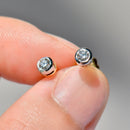 Bezel/Rub-Over Set Diamond Stud Earrings 18ct Yellow Gold (approx. 0.22ct)