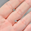 Bezel/Rub-Over Set Diamond Stud Earrings 18ct Yellow Gold (approx. 0.22ct)