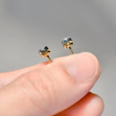 Bezel/Rub-Over Set Diamond Stud Earrings 18ct Yellow Gold (approx. 0.22ct)