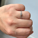 Solitaire Diamond Engagement Ring with Diamond Set Shoulders in Platinum (0.22ct)