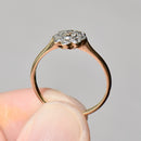 Edwardian Diamond Daisy Cluster Ring in 18ct Yellow Gold & Platinum