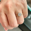 Edwardian Diamond Daisy Cluster Ring in 18ct Yellow Gold & Platinum