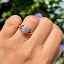 Vintage Diamond Daisy Cluster Ring in 18ct Yellow Gold & White Gold (Approx. 0.65ct)