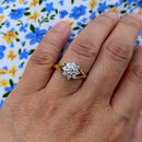 Vintage Diamond Daisy Cluster Ring in 18ct Yellow Gold & White Gold (Approx. 0.65ct)