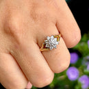 Vintage Diamond Daisy Cluster Ring in 18ct Yellow Gold & White Gold (Approx. 0.65ct)