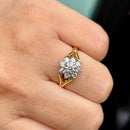 Vintage Diamond Daisy Cluster Ring in 18ct Yellow Gold & White Gold (Approx. 0.65ct)