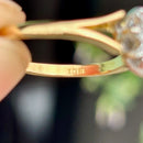 Vintage Diamond Daisy Cluster Ring in 18ct Yellow Gold & White Gold (Approx. 0.65ct)