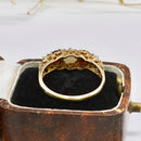 Vintage 1970s Opal & Garnet 9ct Yellow Gold Five-Stone Ring