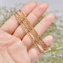 Vintage 9ct Yellow Gold Curb Link Chain Necklace (18 Inches)