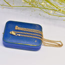 Vintage 9ct Yellow Gold Curb Link Chain Necklace (18 Inches)