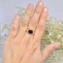 Vintage 9ct Yellow Gold East-West Bloodstone Signet Ring