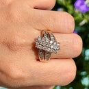 Vintage 14ct Yellow Gold Diamond Cluster Ring, Approx. 2.2ct